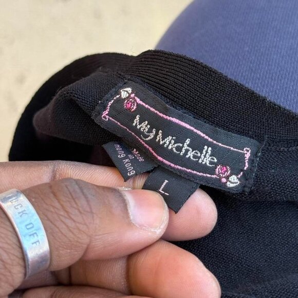 Vintage black cropped cardigan - Picture 4 of 7